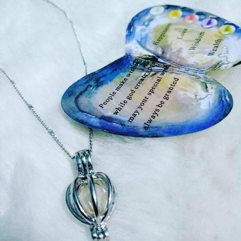 ⚪Natural Oyster Pearl long Necklace ⚪